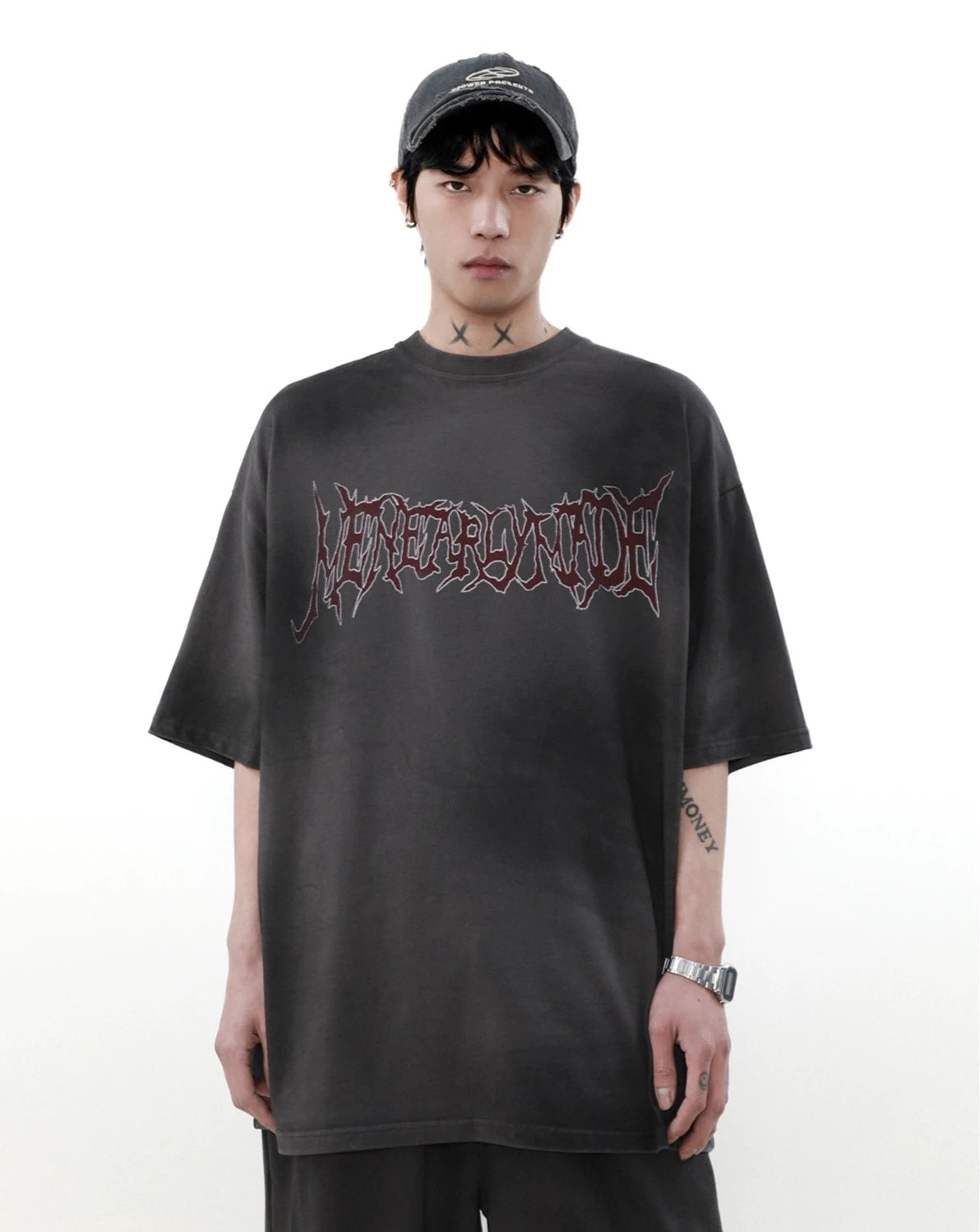 【ランキング】trendy word front T shirt BZ11920