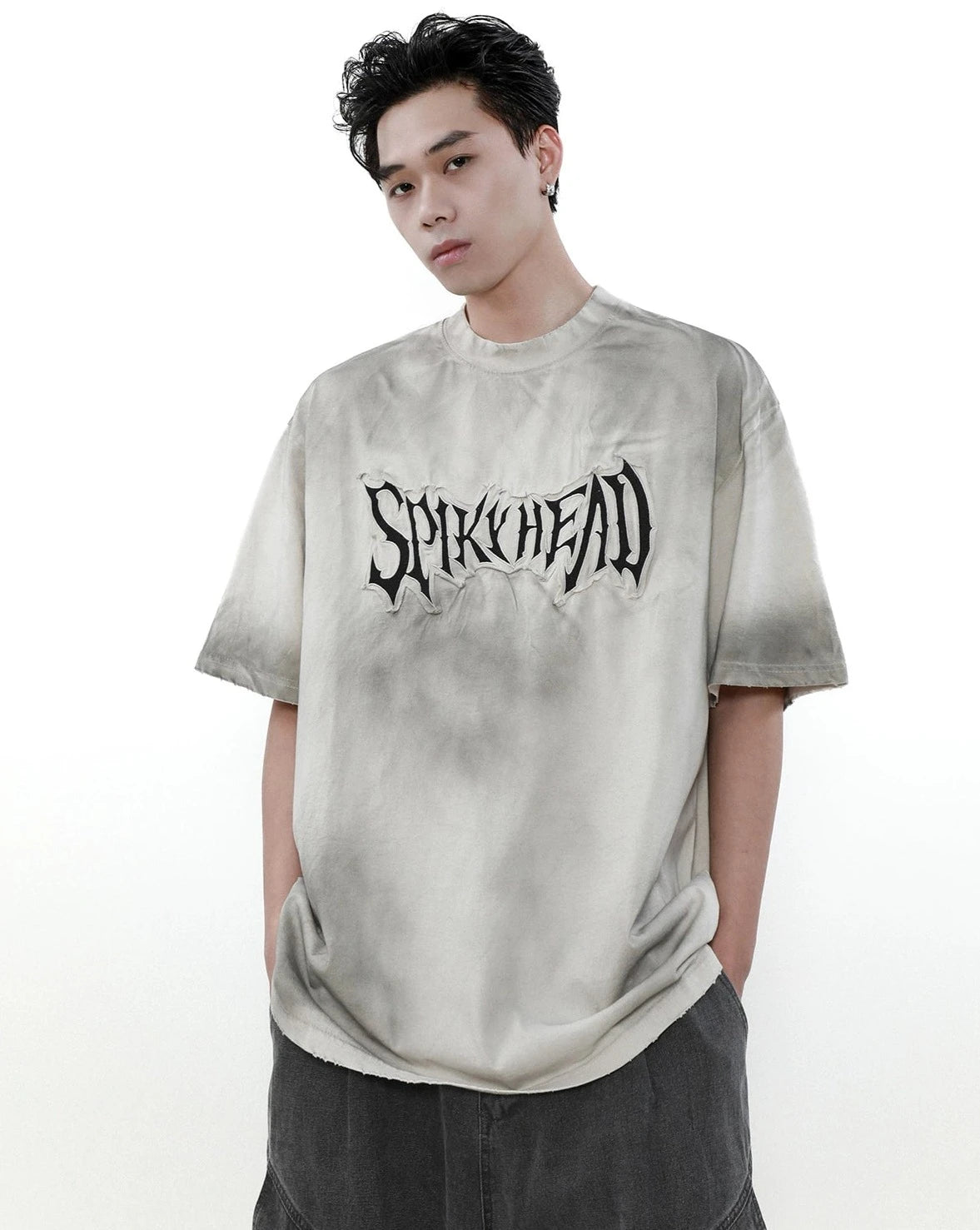 spiky head logo T shirt BZ11933