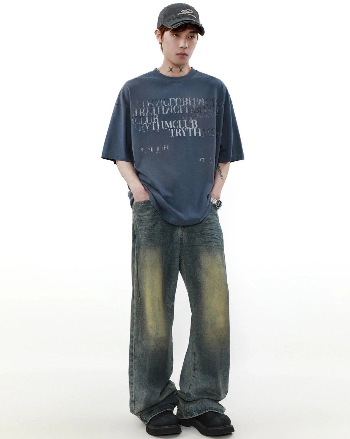 letter logo T shirt BZ11931