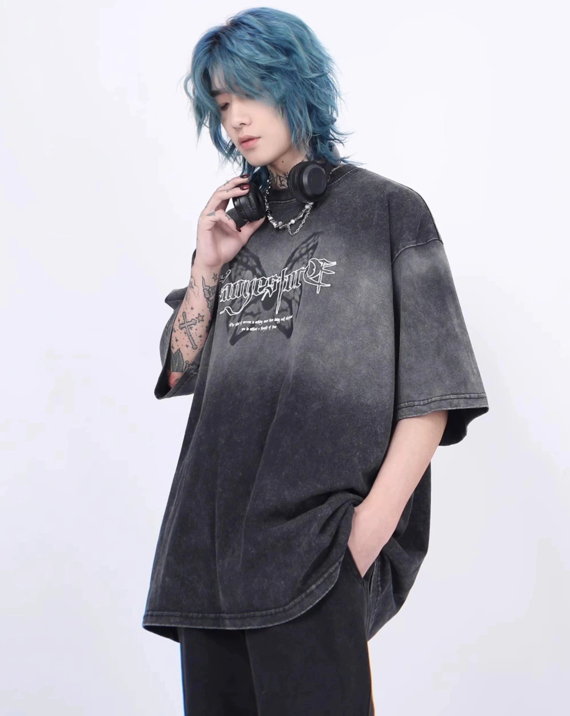 【ランキング】バタフライグラデーションTシャツ BZ11942