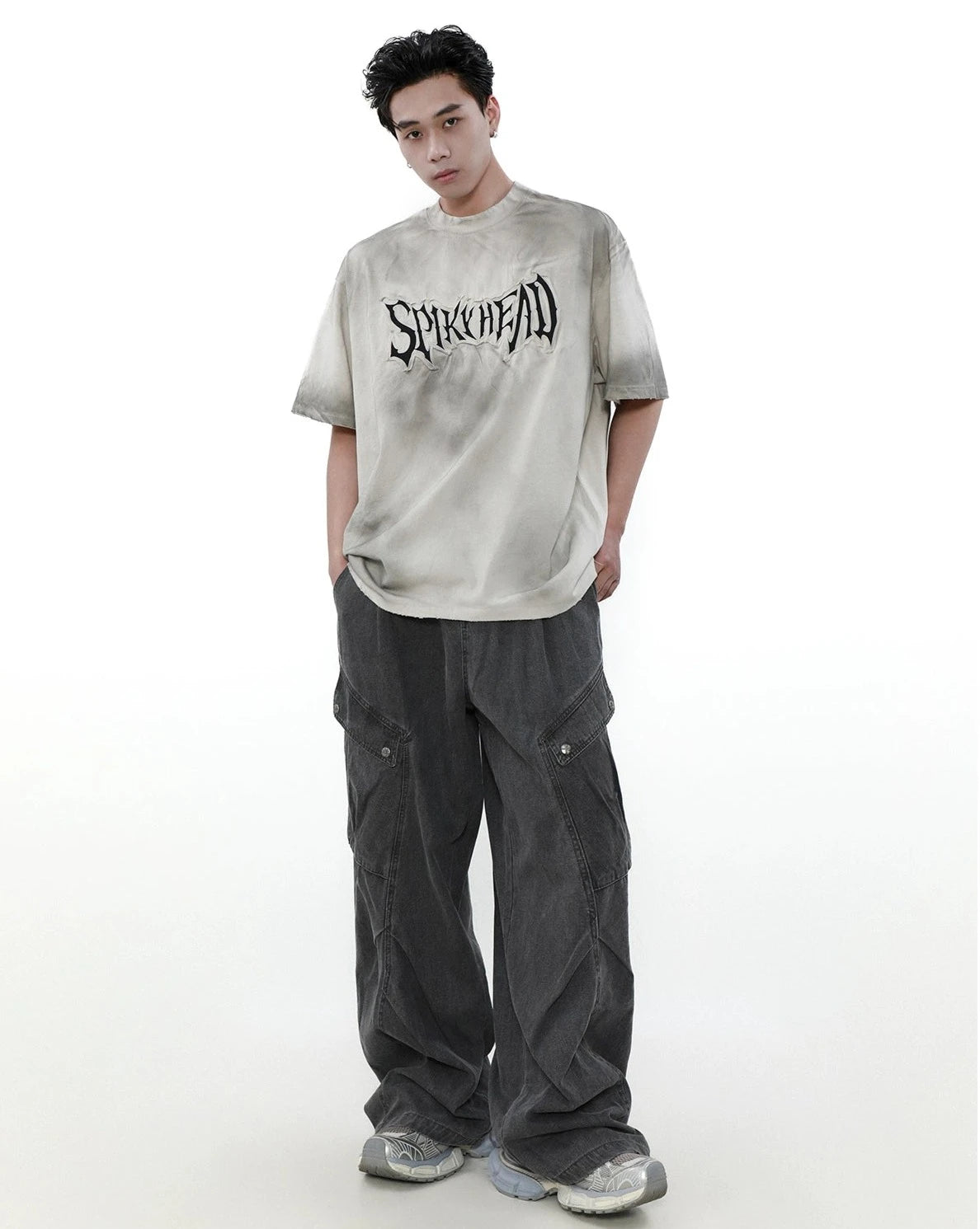 spiky head logo T shirt BZ11933