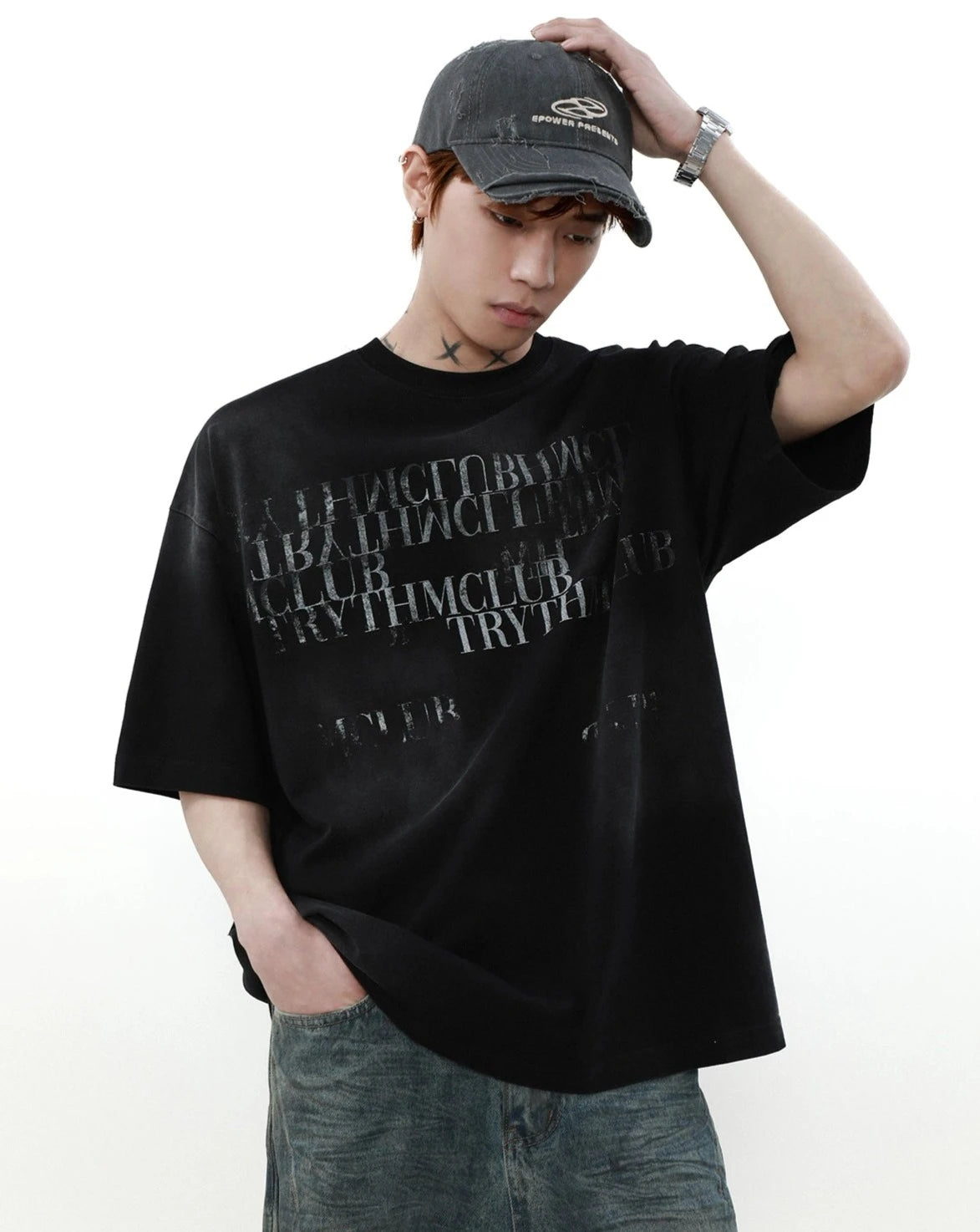 letter logo T shirt BZ11931