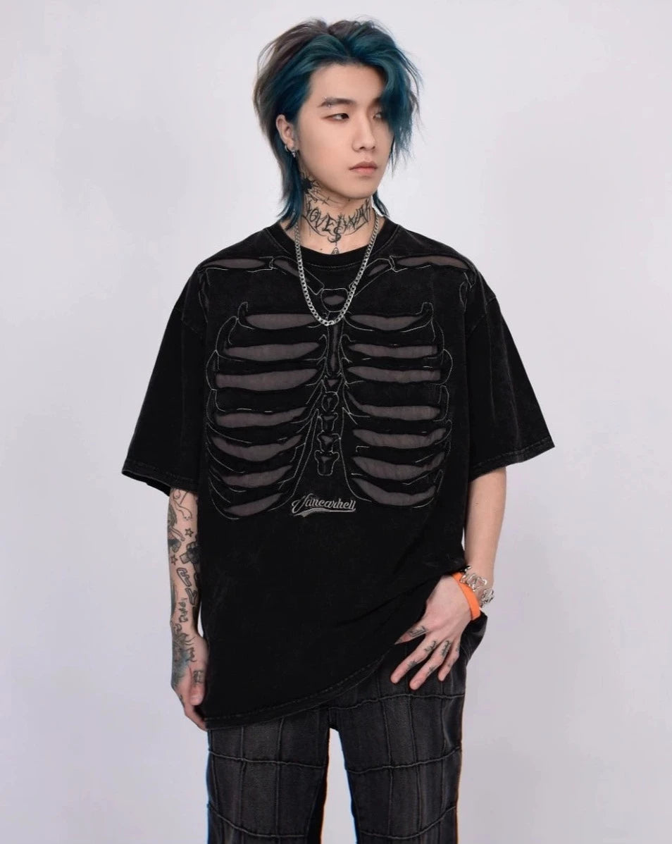 オーバーサイズボーンTシャツ BZ11948