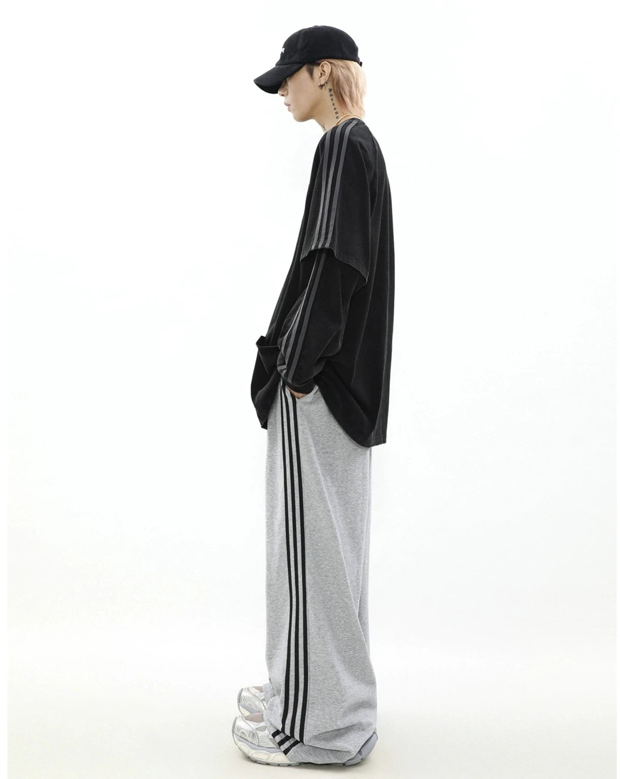 【ランキング】double fake two-piece tops BZ11745