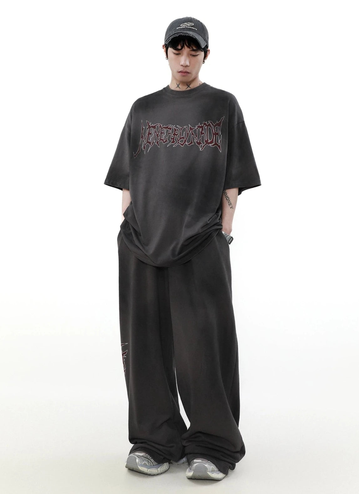 【ランキング】trendy word front T shirt BZ11920