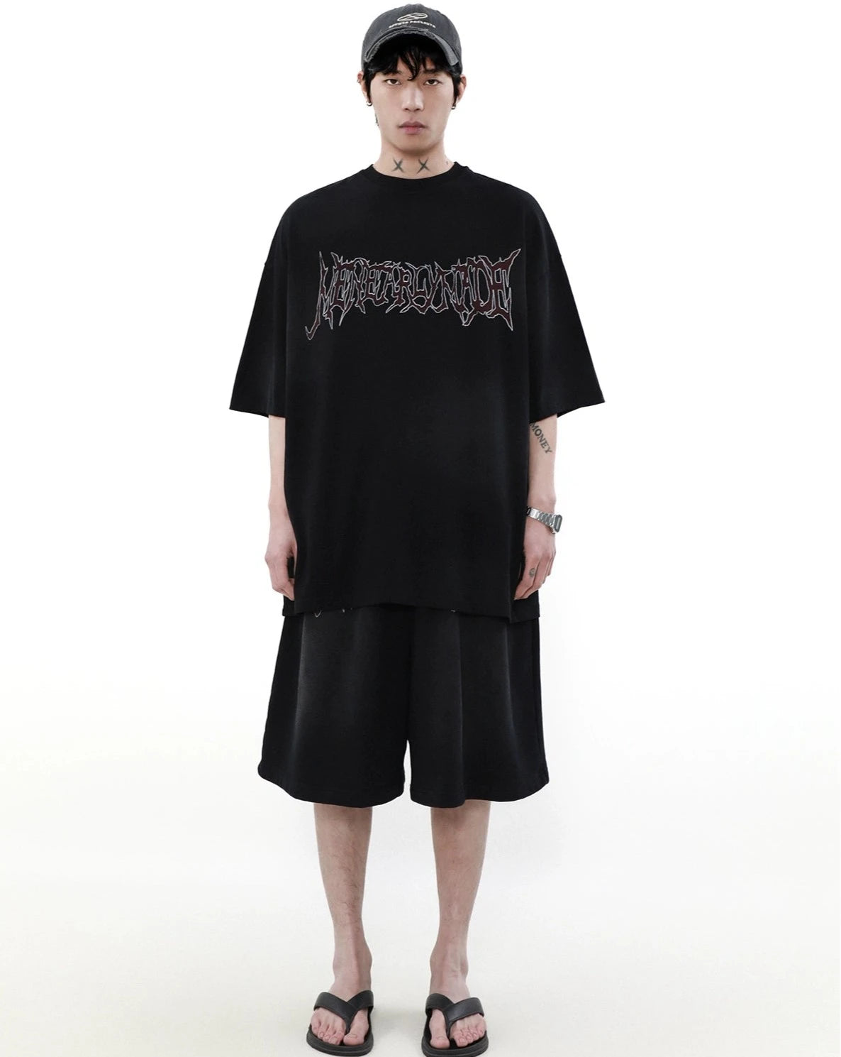 【ランキング】trendy word front T shirt BZ11920