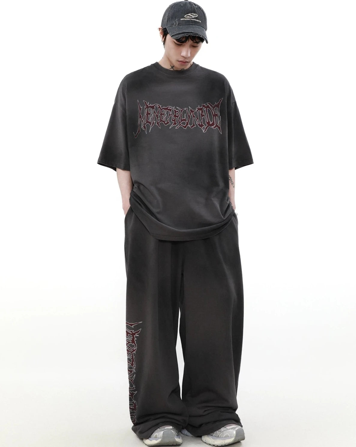 【ランキング】trendy word front T shirt BZ11920