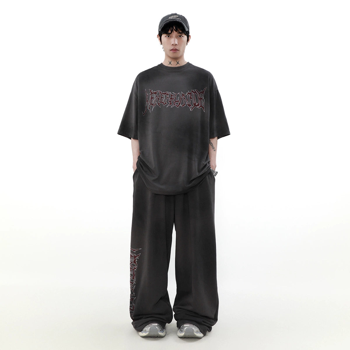 【ランキング】trendy word front T shirt BZ11920