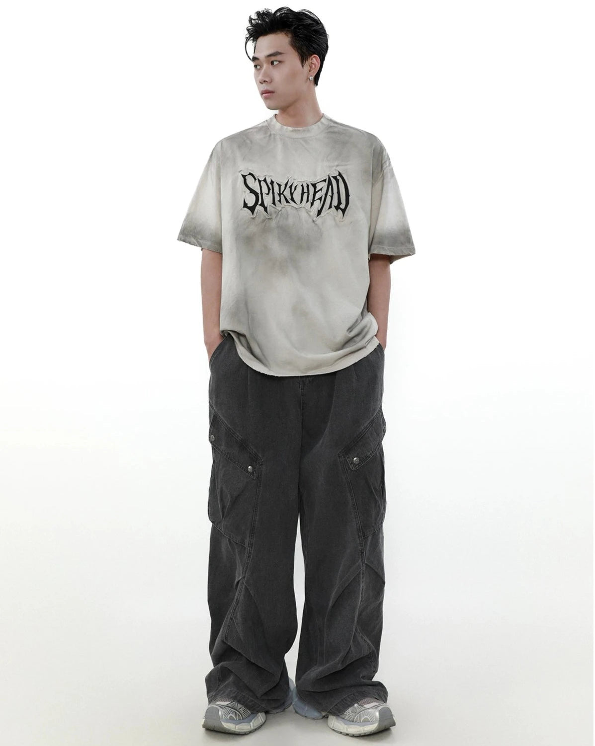 spiky head logo T shirt BZ11933