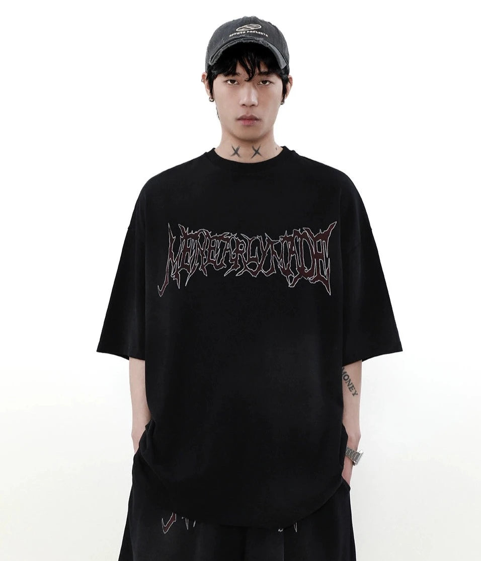 【ランキング】trendy word front T shirt BZ11920