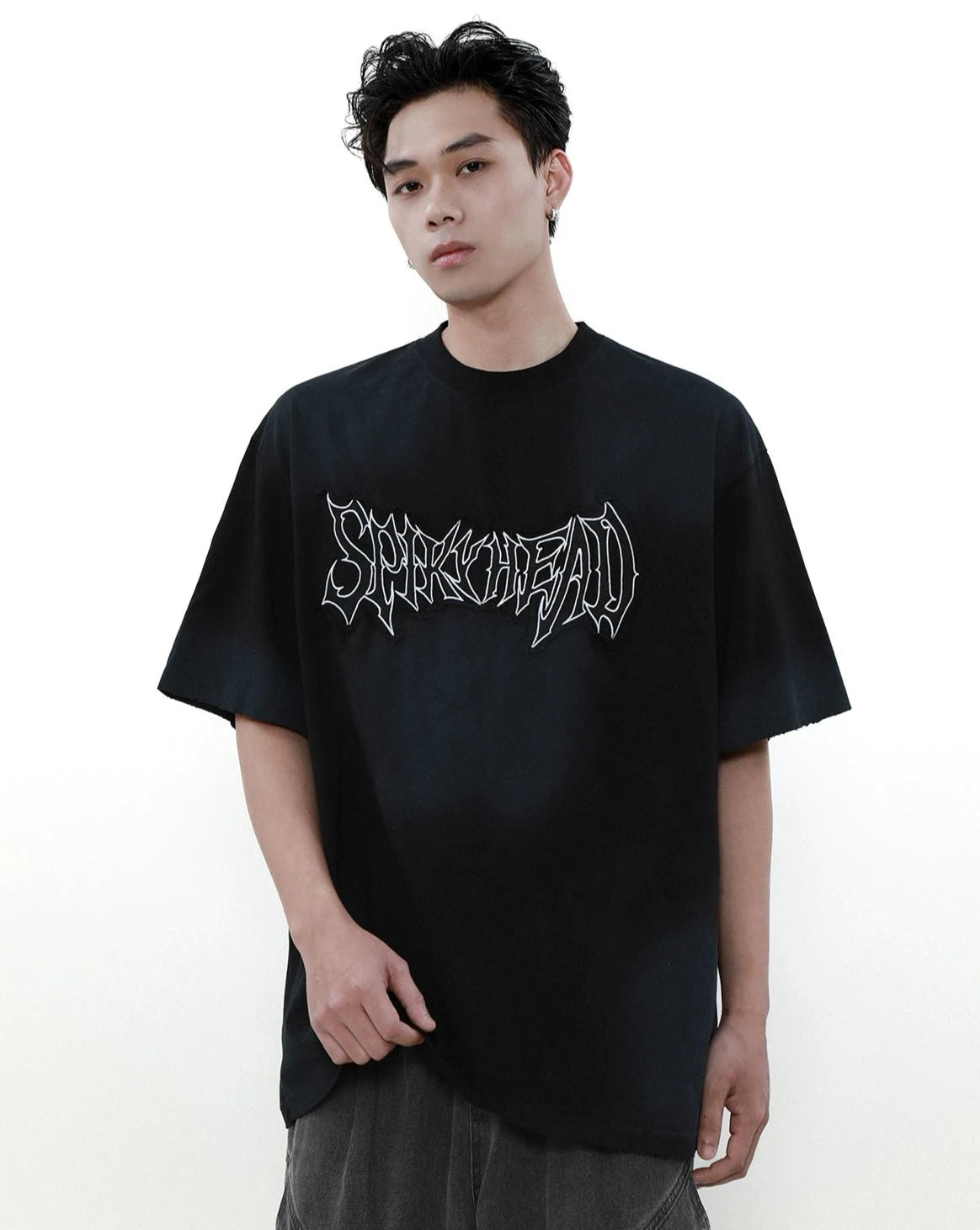 spiky head logo T shirt BZ11933