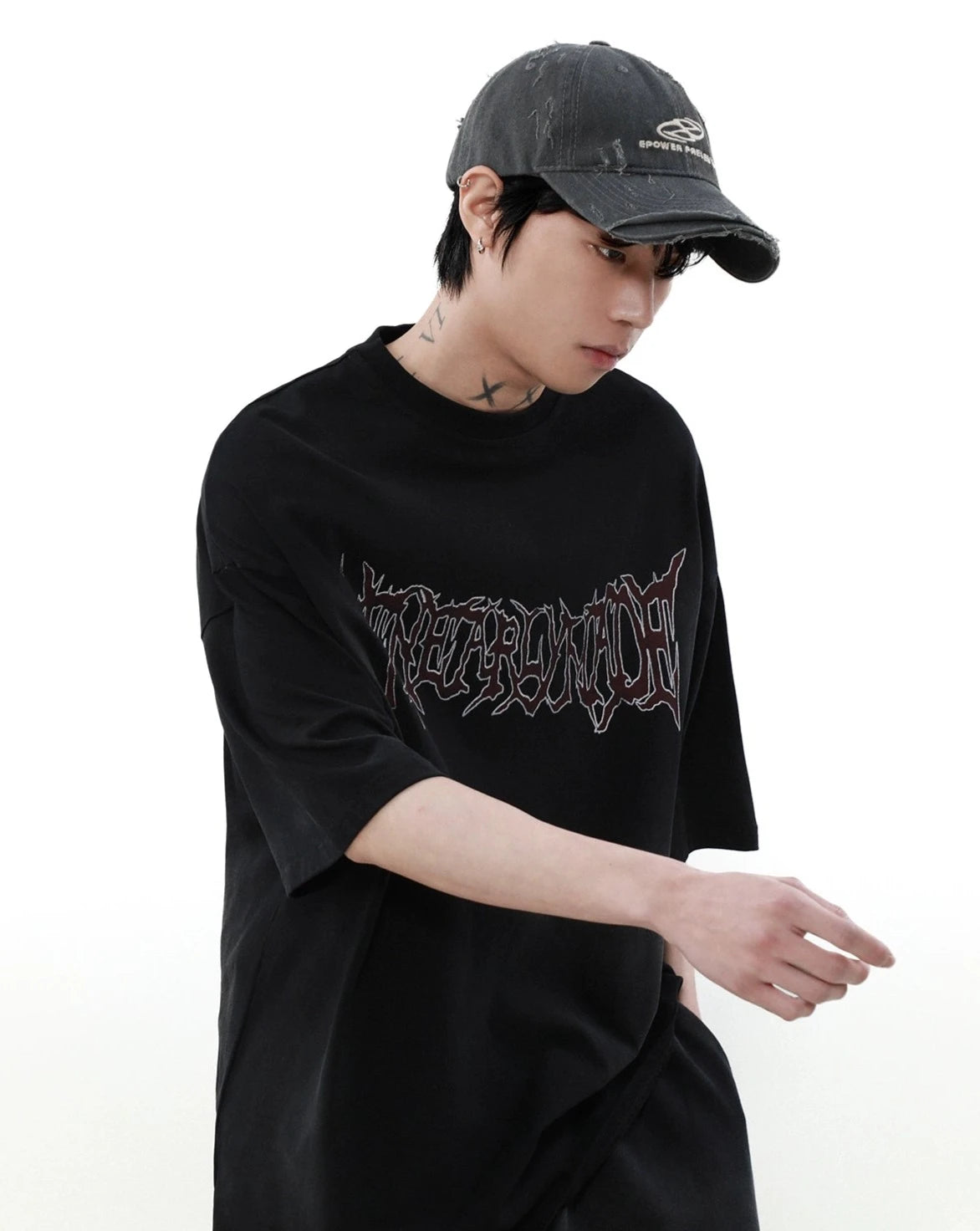 【ランキング】trendy word front T shirt BZ11920