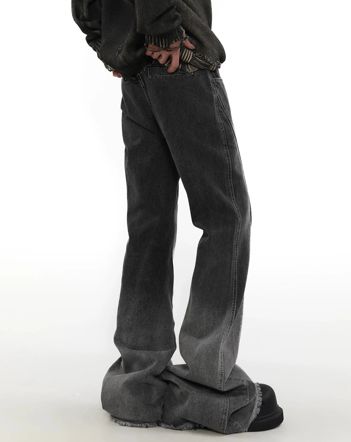 cut flare mood denim BZ11914
