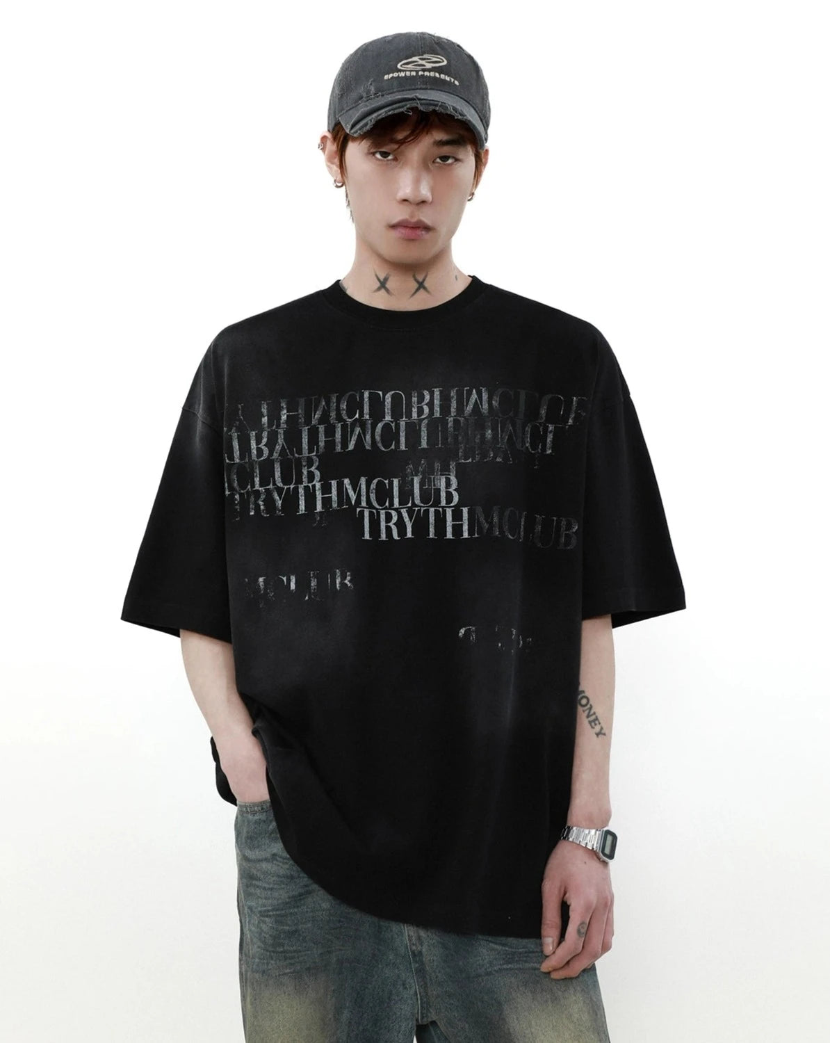 letter logo T shirt BZ11931