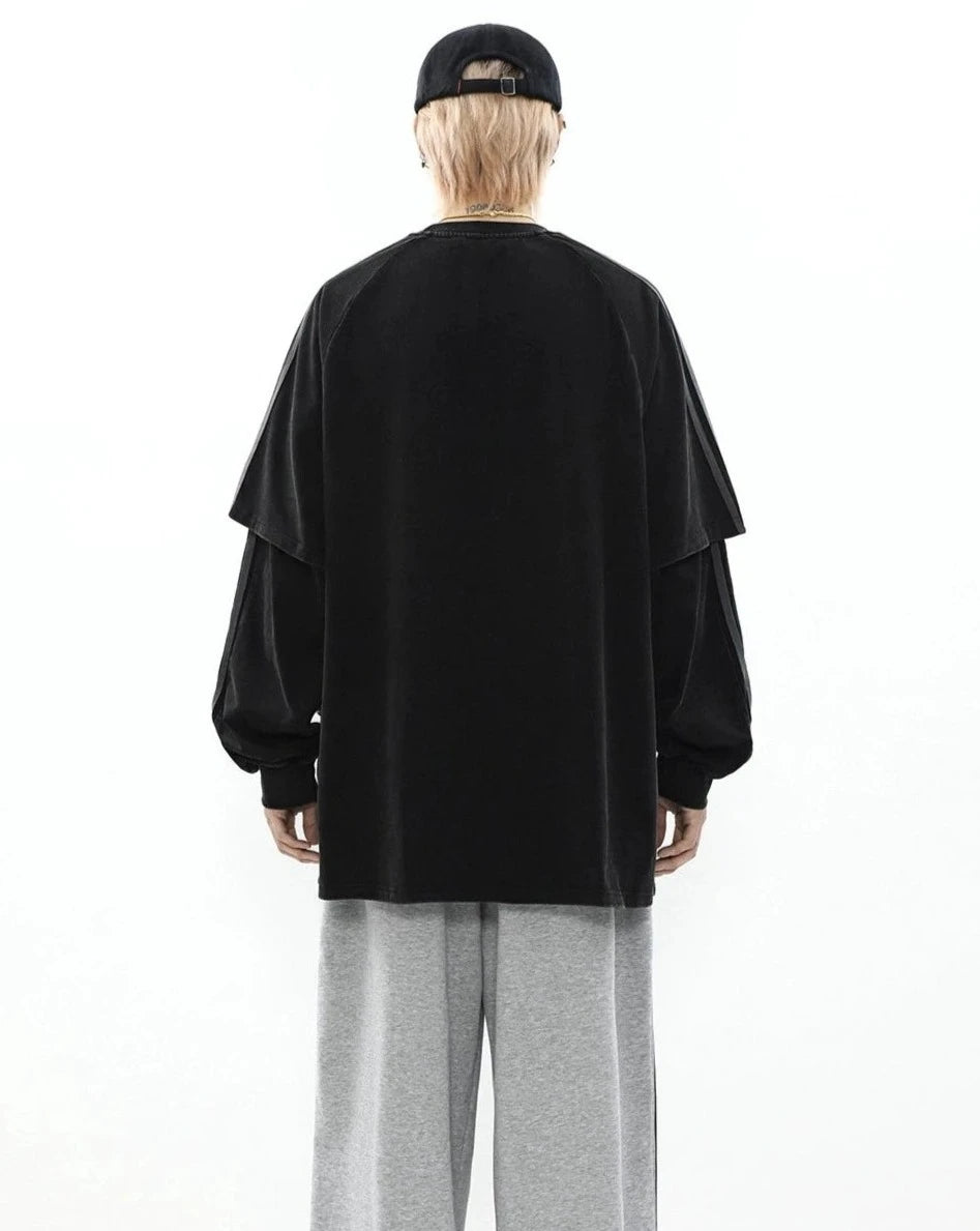 【ランキング】double fake two-piece tops BZ11745