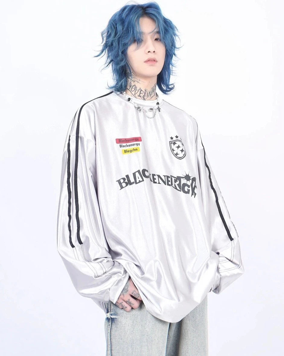 【ランキング】silver casual line tops BZ11902