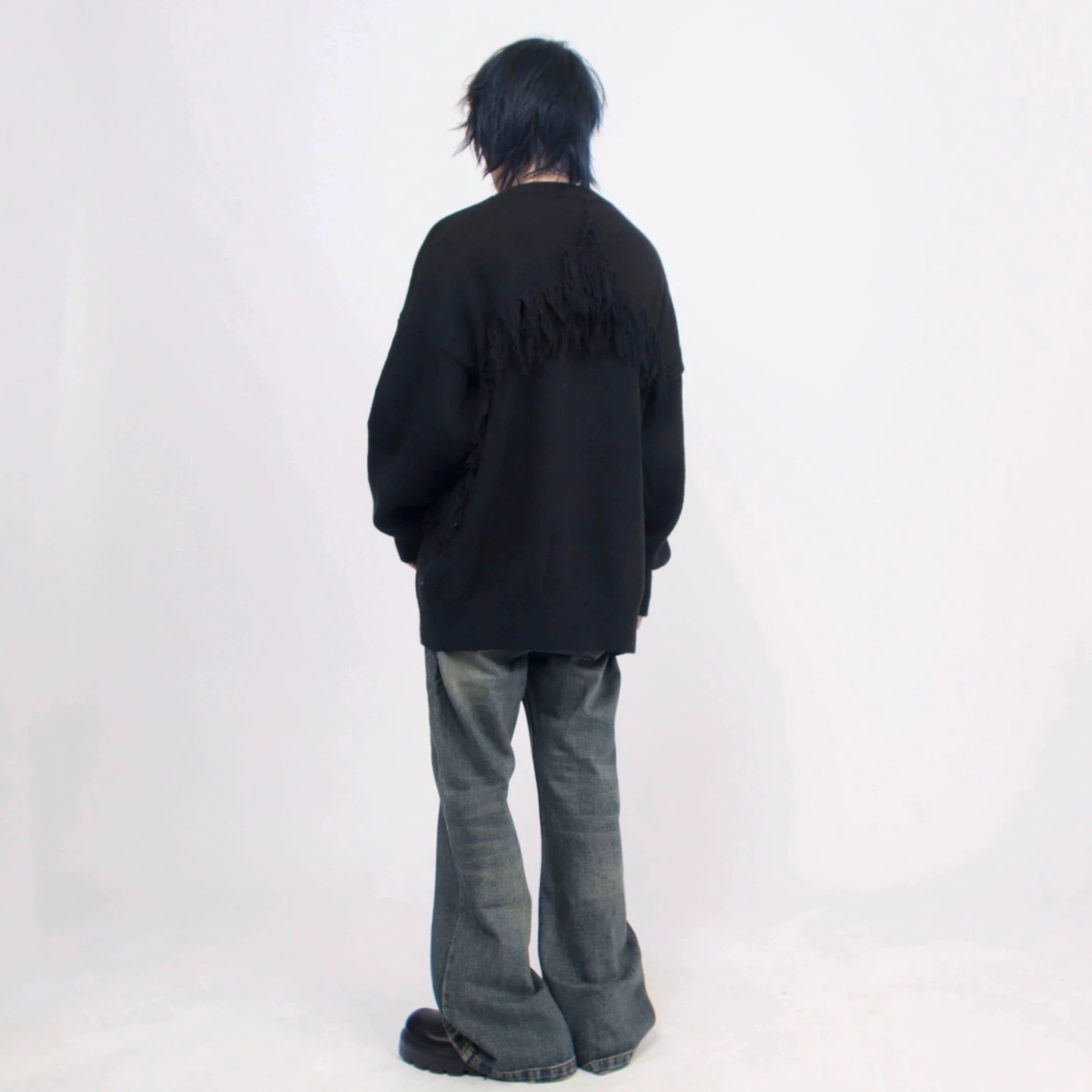 フリンジニットトップス BZ11711