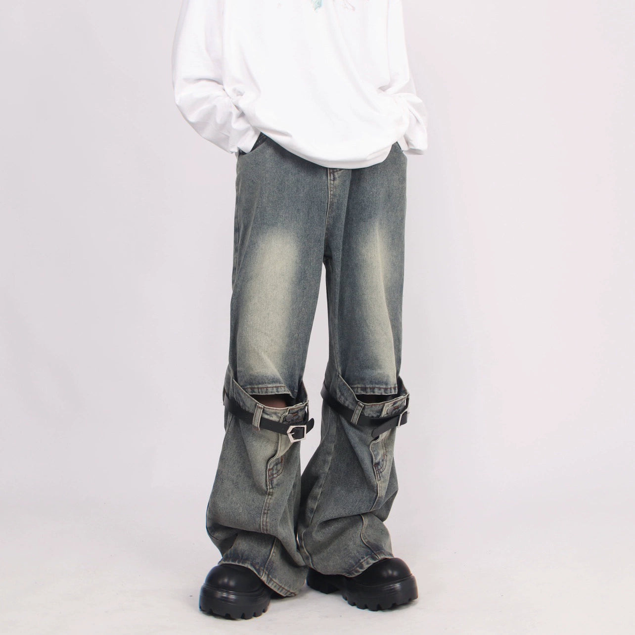 ベルトダメージストリートデニム BZ11715