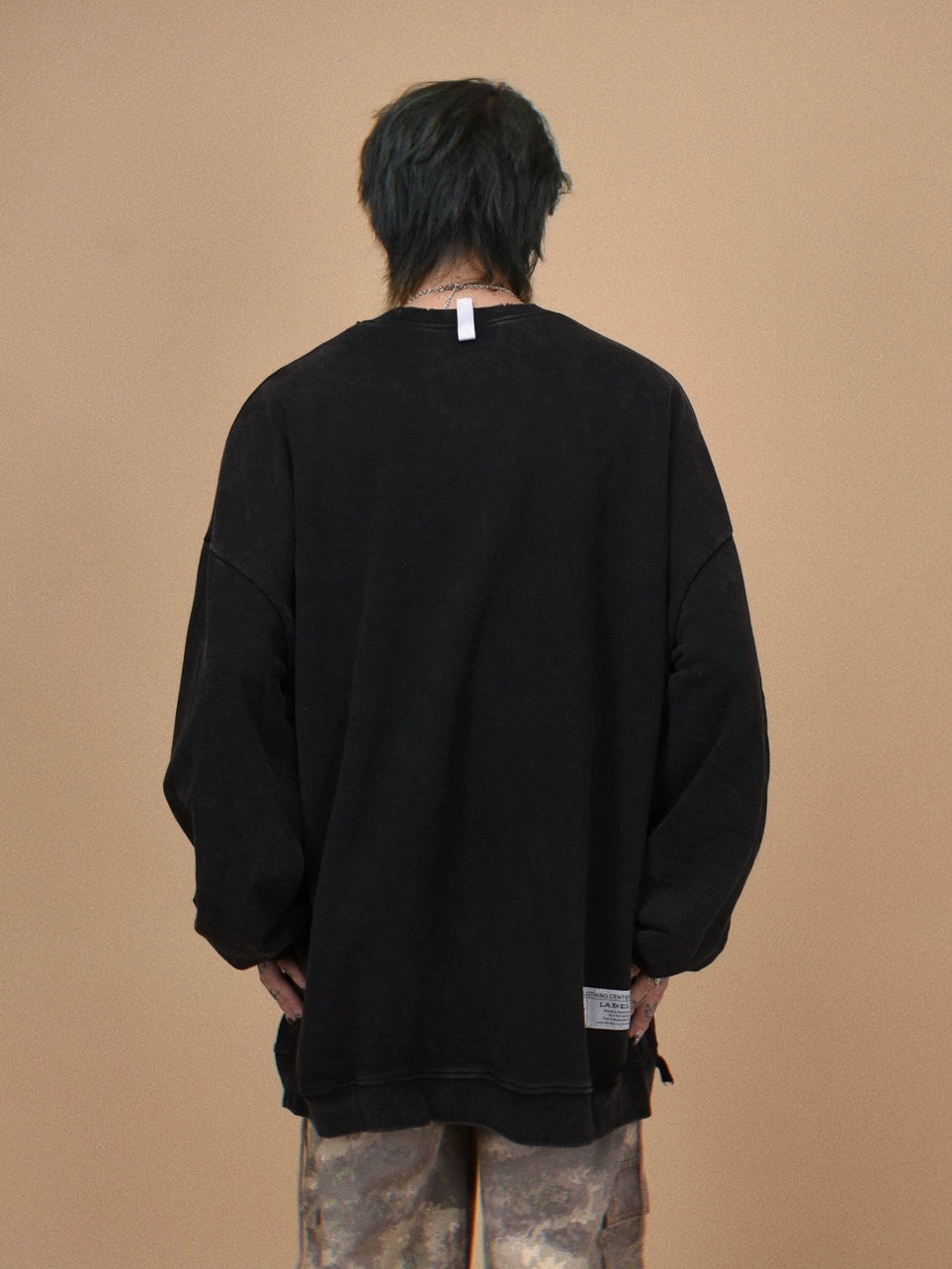 ネックダメージロングTシャツ BZ11785