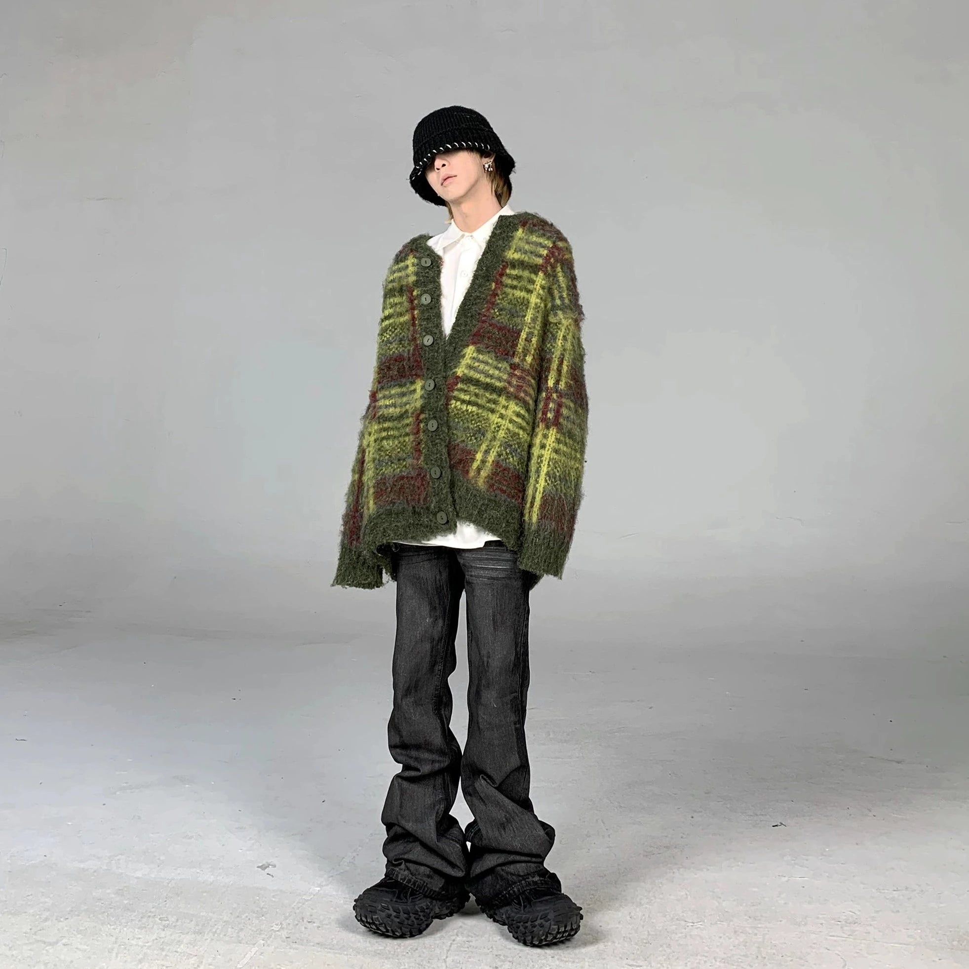 マーブルファーカーディガン BZ11722