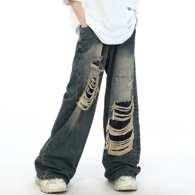 フロントオーバーダメージデニム BZ11725