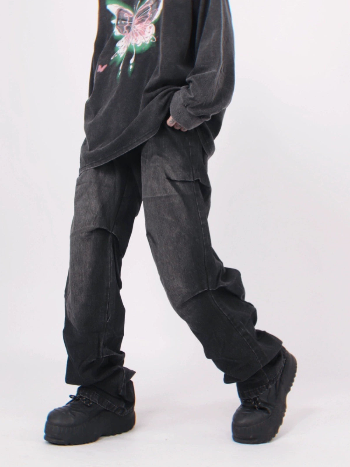 スモークストリートブラックデニム BZ11812