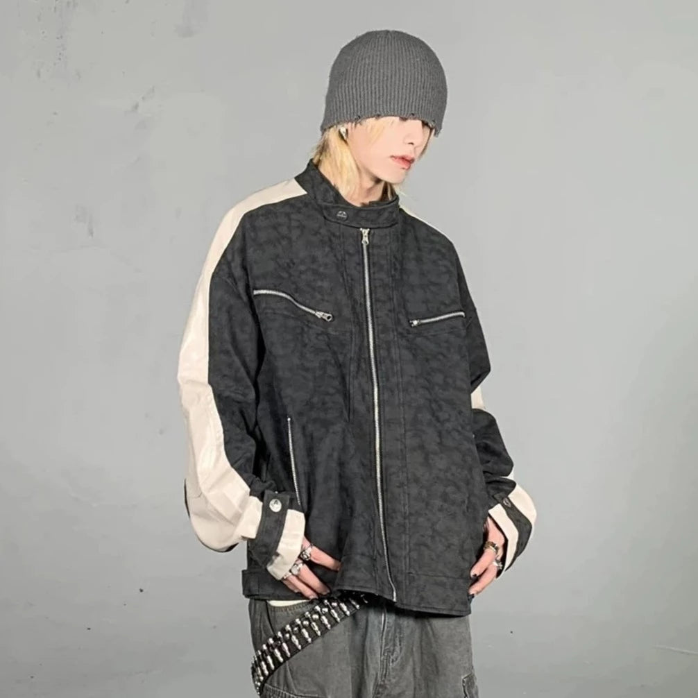 ノーカラーツートンジャケット BZ11723