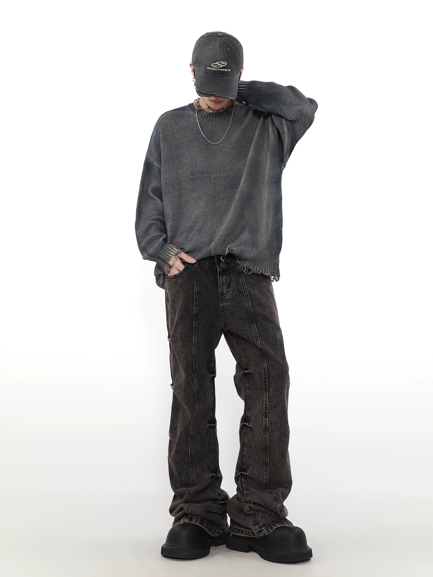 smoke damage trend knit BZ11889