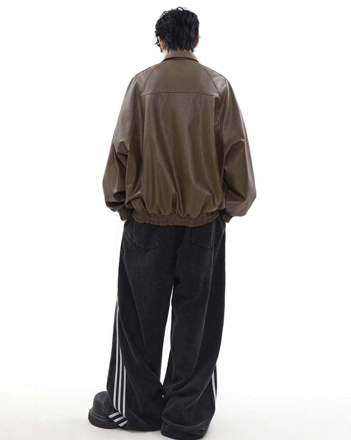 nuance line curler leather jacket BZ11896