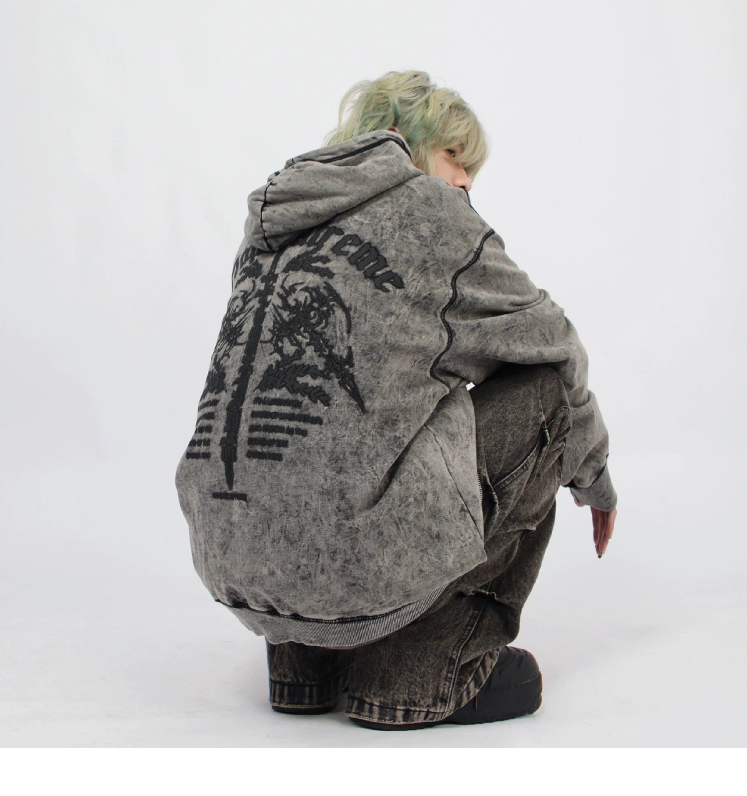 oldgray hoodie BZ11872