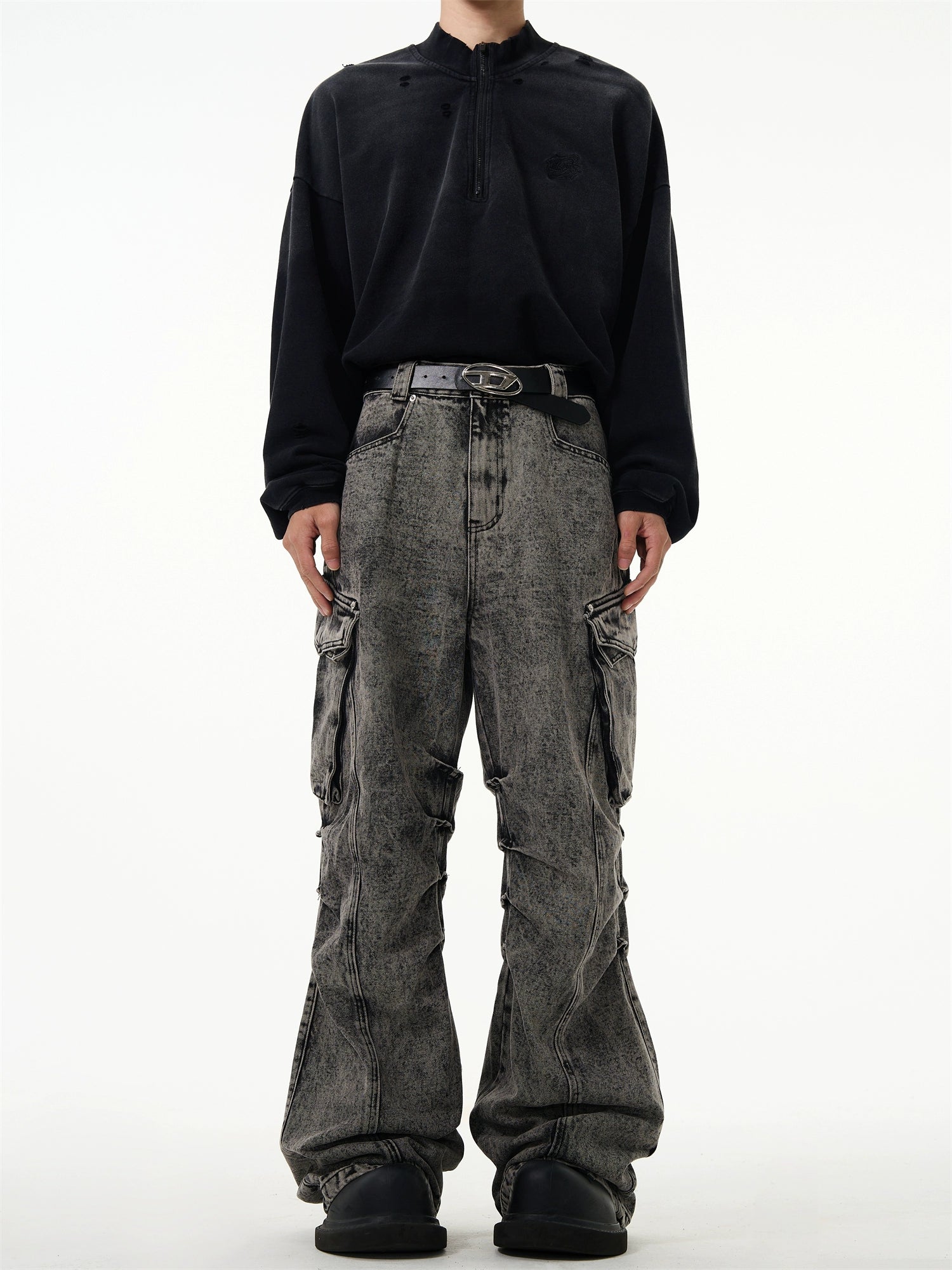 【ランキング】streetwash black denim BZ11861