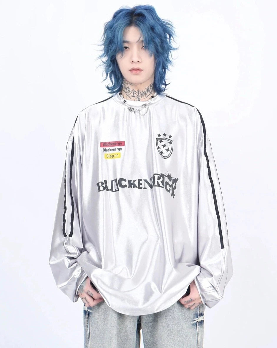 【ランキング】silver casual line tops BZ11902