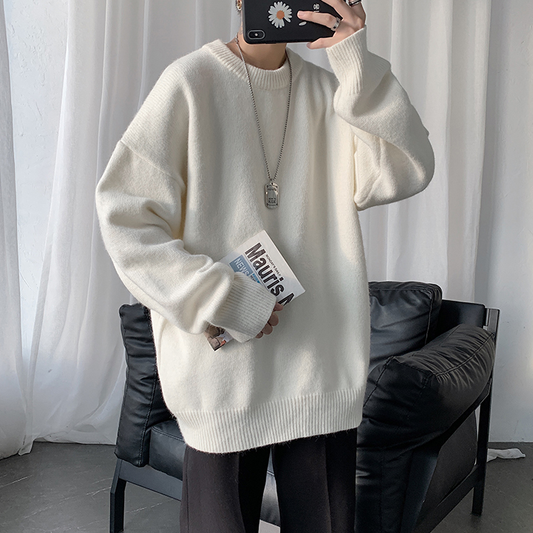 シンプルクルーネックニットBZ3277
