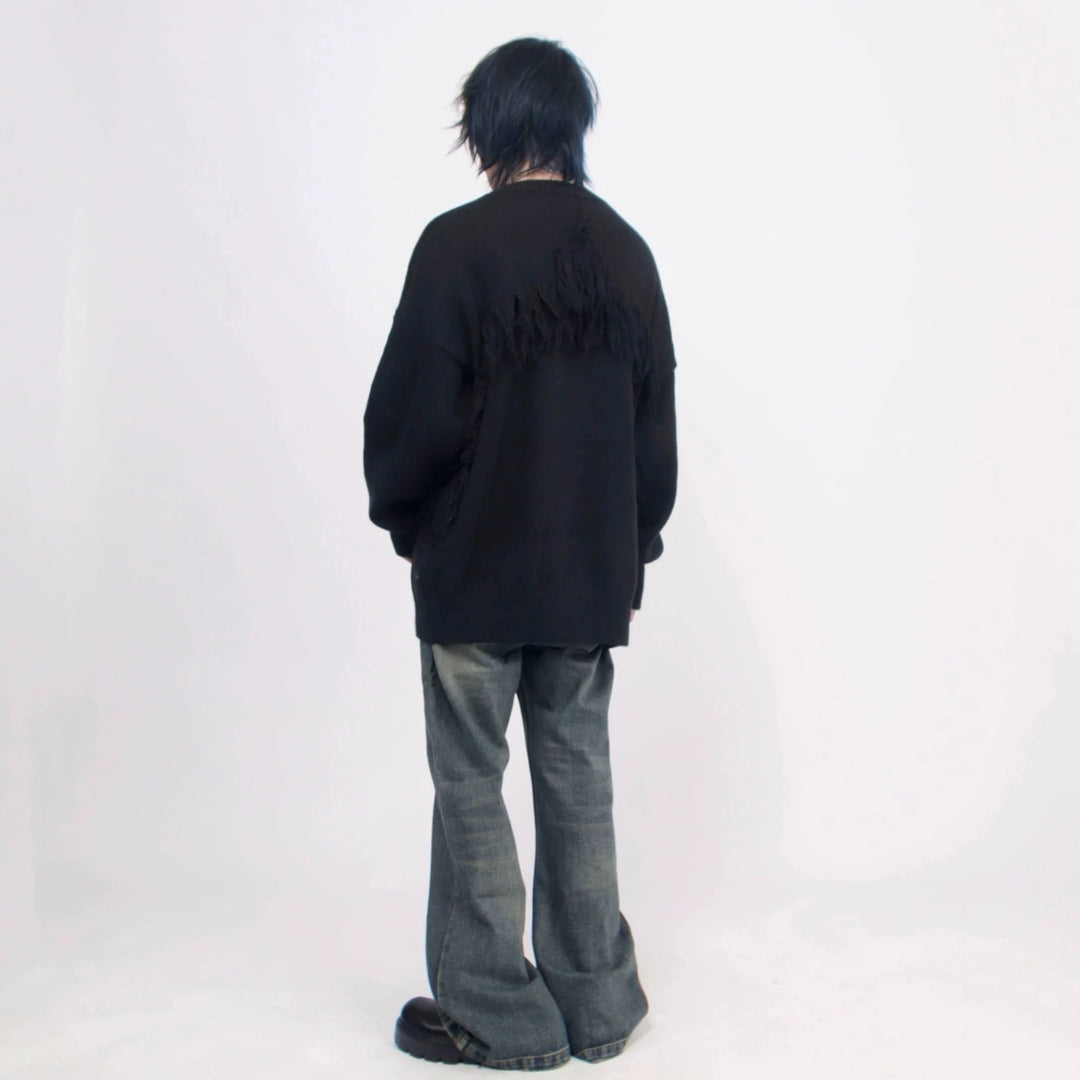 フリンジニットトップス BZ11711