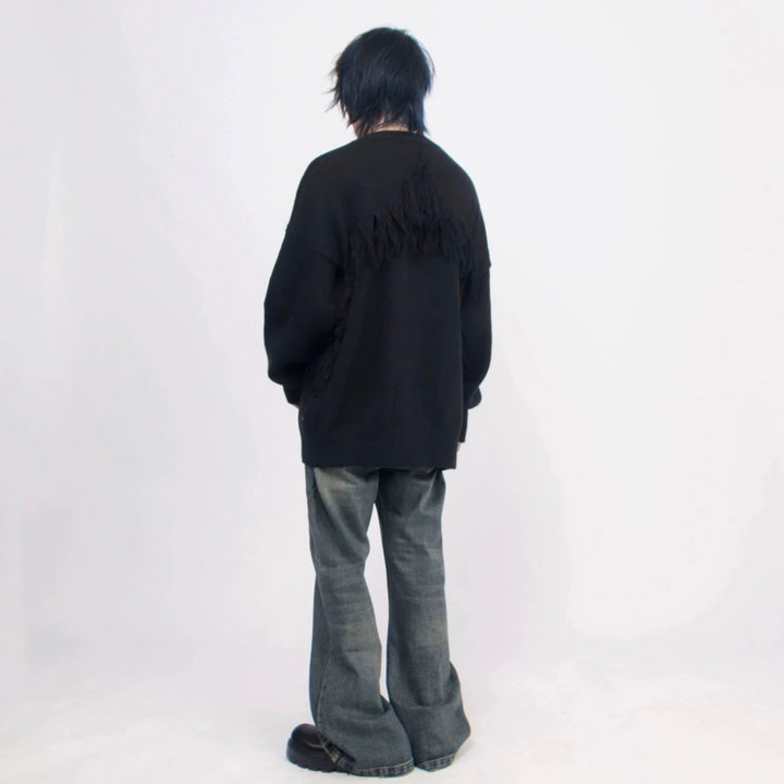 フリンジニットトップス BZ11711
